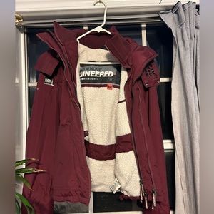 SuperDry Wind Attacker Burgundy Size M Women’s